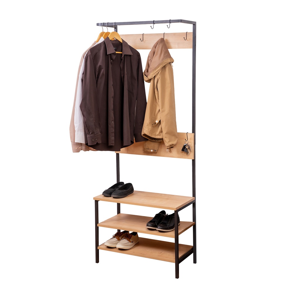 HALLWAY APPENDIABITI D'INGRESSO IN METALLO E LEGNO