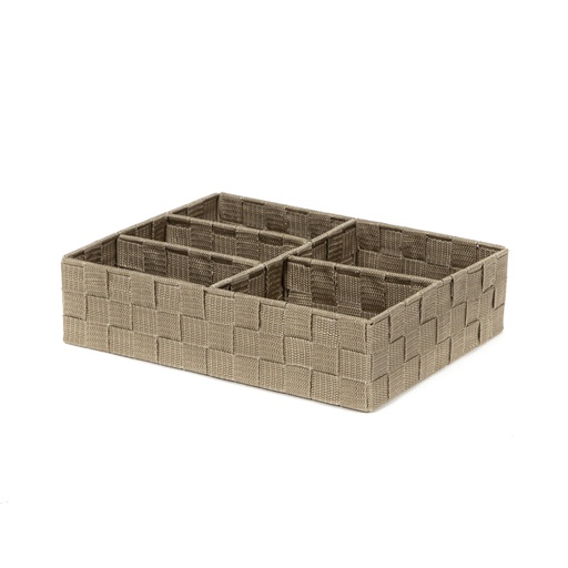 [RAN6876] TEX CESTO 5 SCOMPARTI TALPA