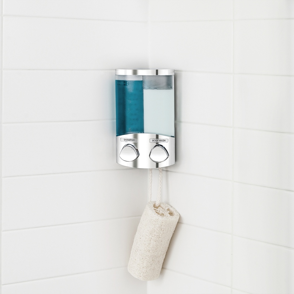 DUO DISPENSER SAPONE CROMATO