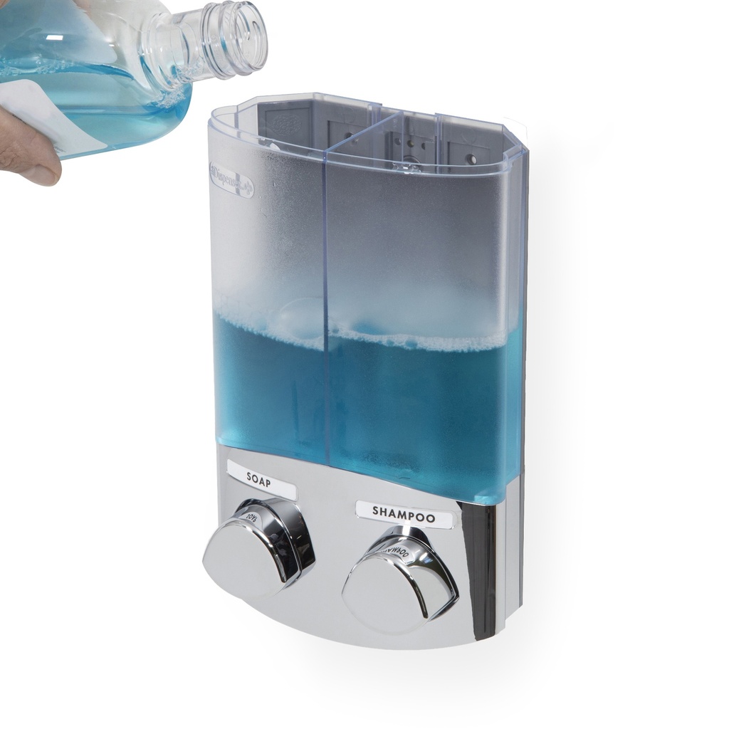 DUO DISPENSER SAPONE CROMATO