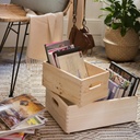 WOOD BOX CESTA LEGNO 40X30X14