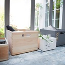 WOOD BOX CESTA LEGNO 40X30X24