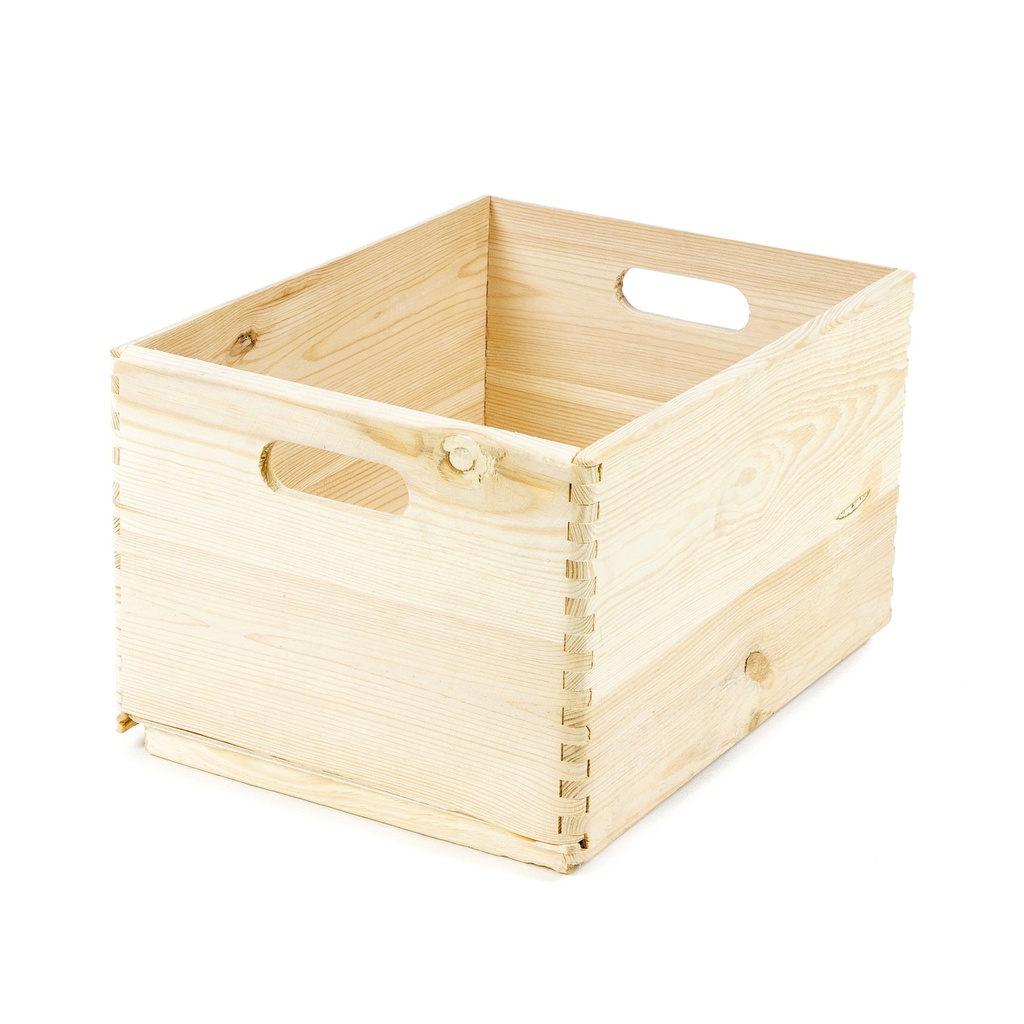 WOOD BOX CESTA LEGNO 40X30X24