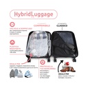 Hybrid Set 2 Valigie Cosmos Nero S/XL