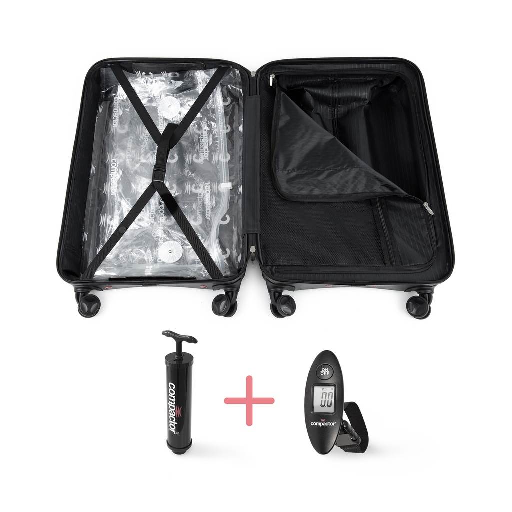 Hybrid Set 2 Valigie Cosmos Nero S/XL