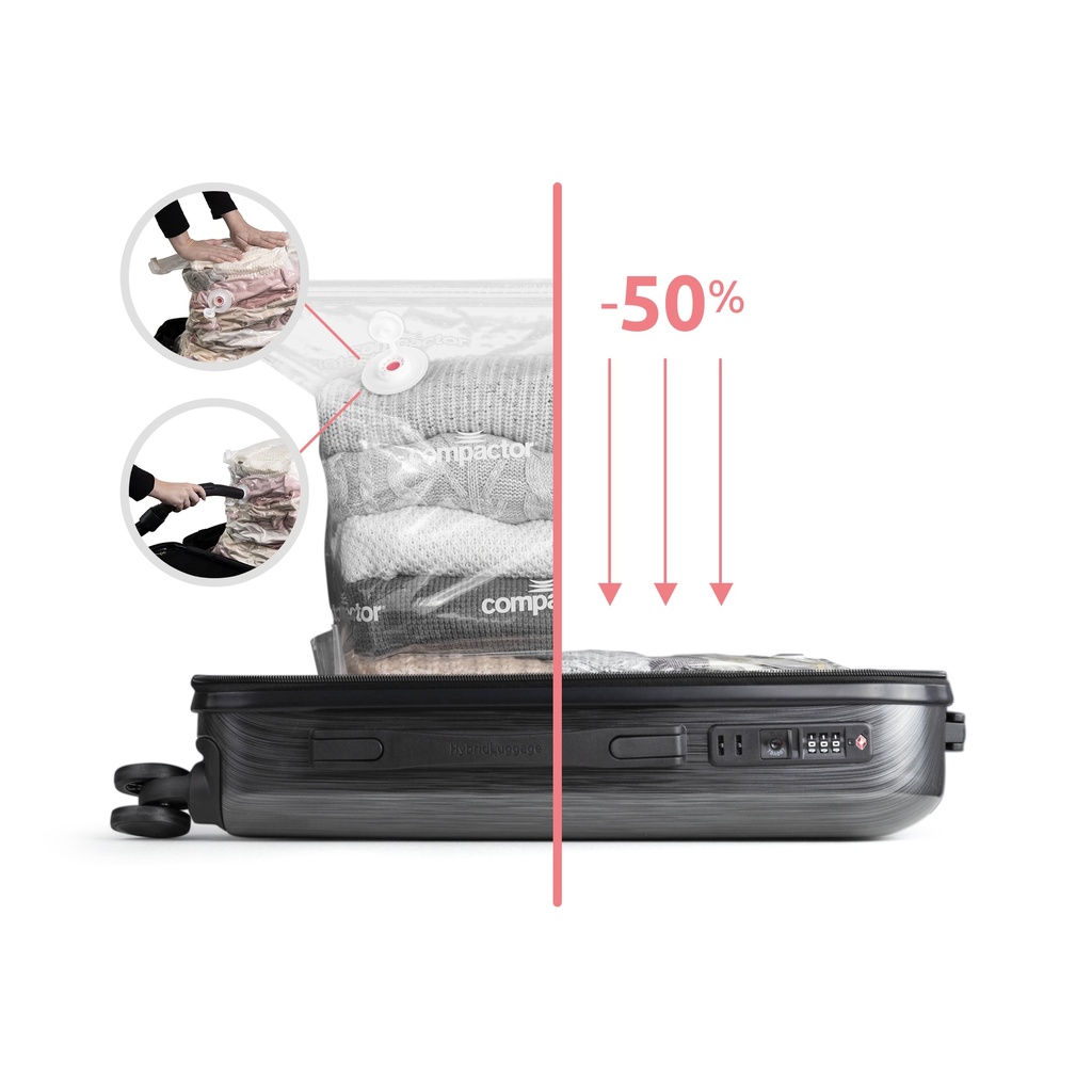Hybrid Set 2 Valigie Graphite S/XL