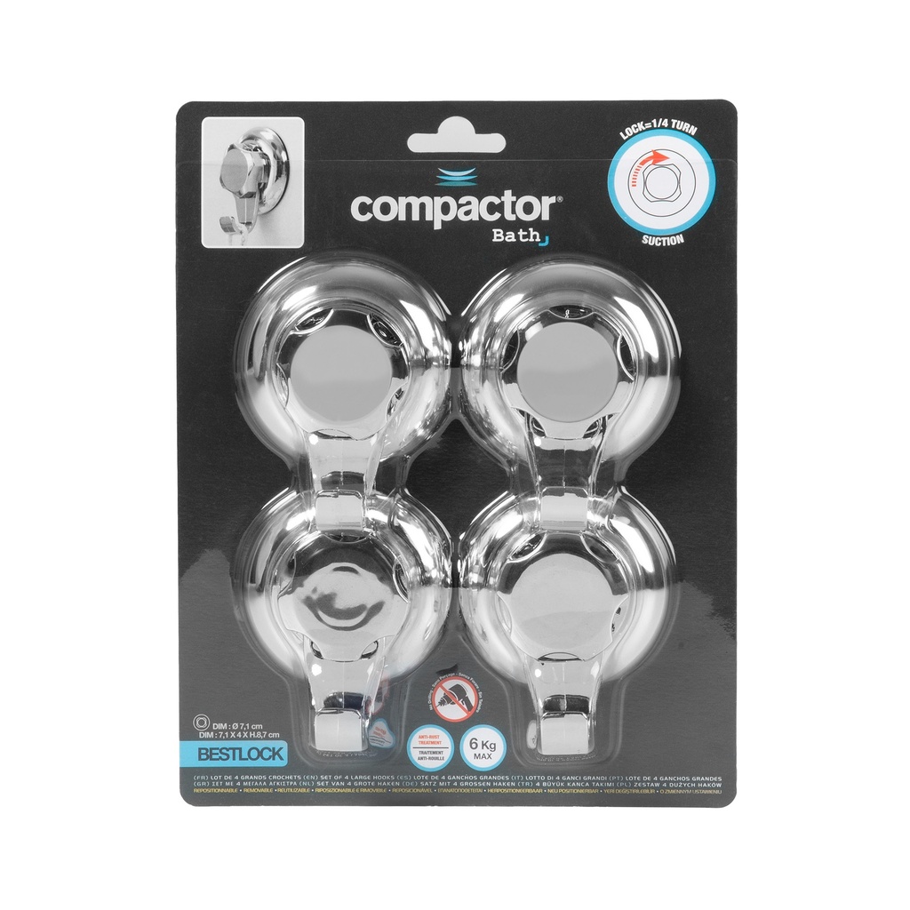 BESTLOCK BATH SET 4 GANCI GR