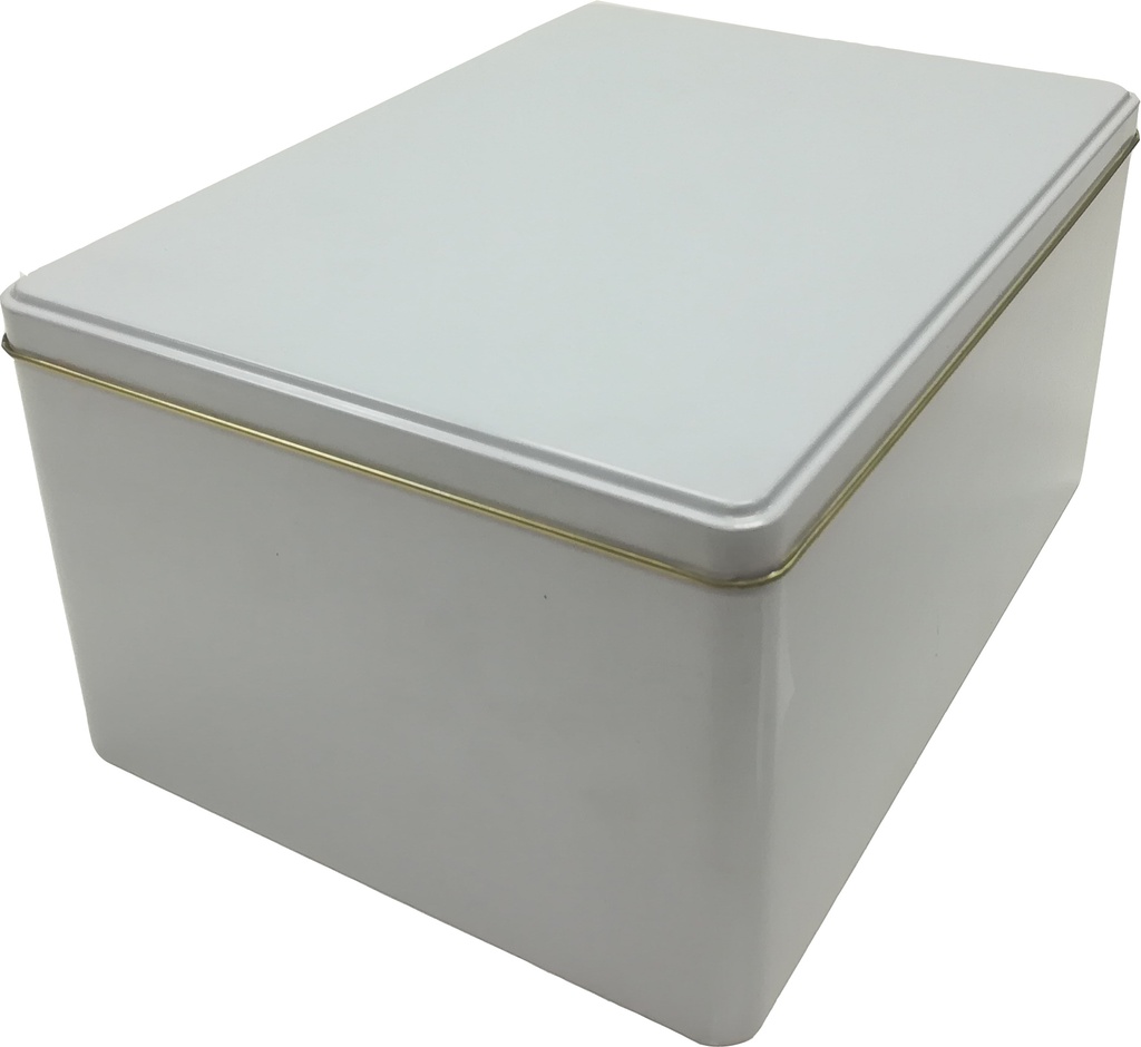 VAS SCATOLA METALLO  BIANCO