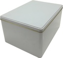 VAS SCATOLA METALLO  BIANCO