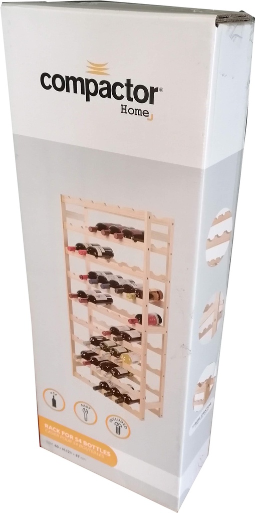 WOOD SCAFFALE 54 PORTABOTTIGLIE 60x27x121h CM