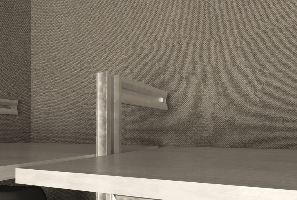 PROJECT KIT PARETE 50cm ANODIZZATO
