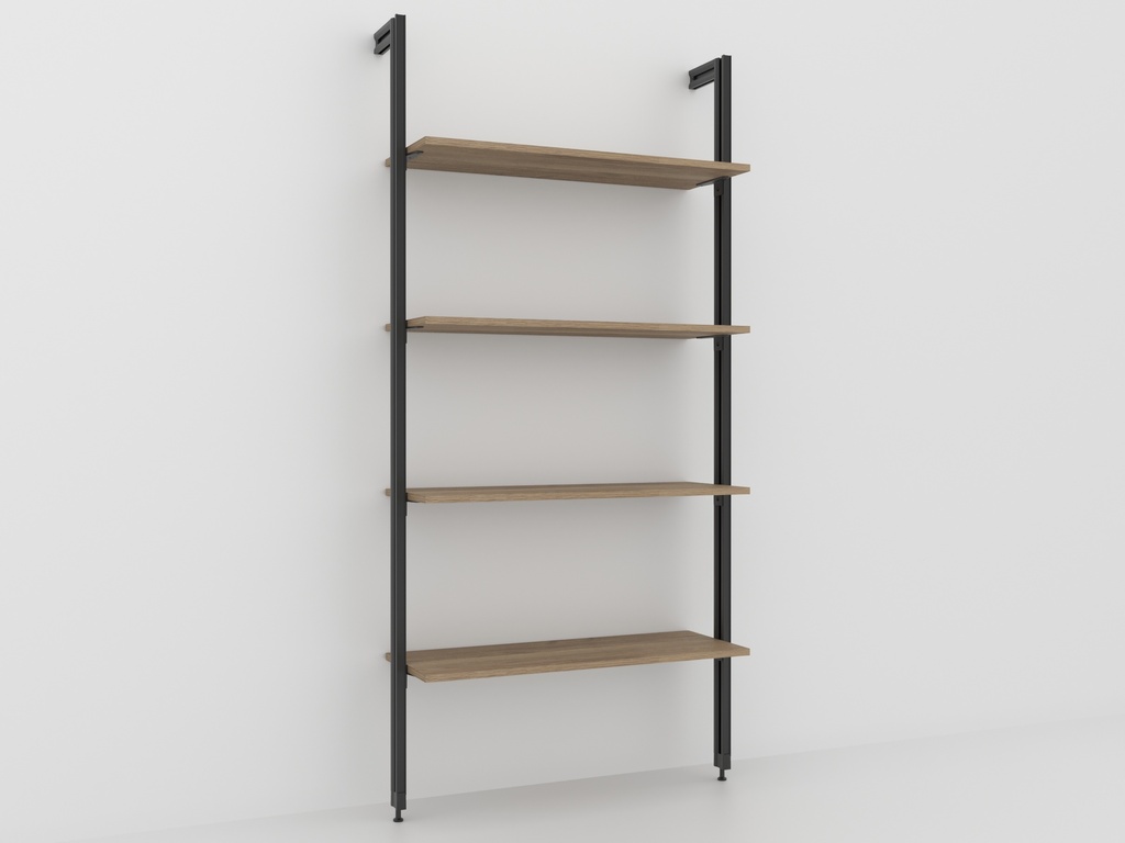 PROJECT KIT SCAFFALE 4 RIPIANI 90X33 CM INDUSTRIAL