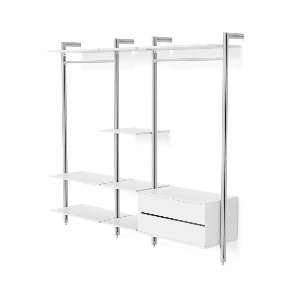 PROJECT KIT GUARDAROBA. 245X50X220H CLASSIC