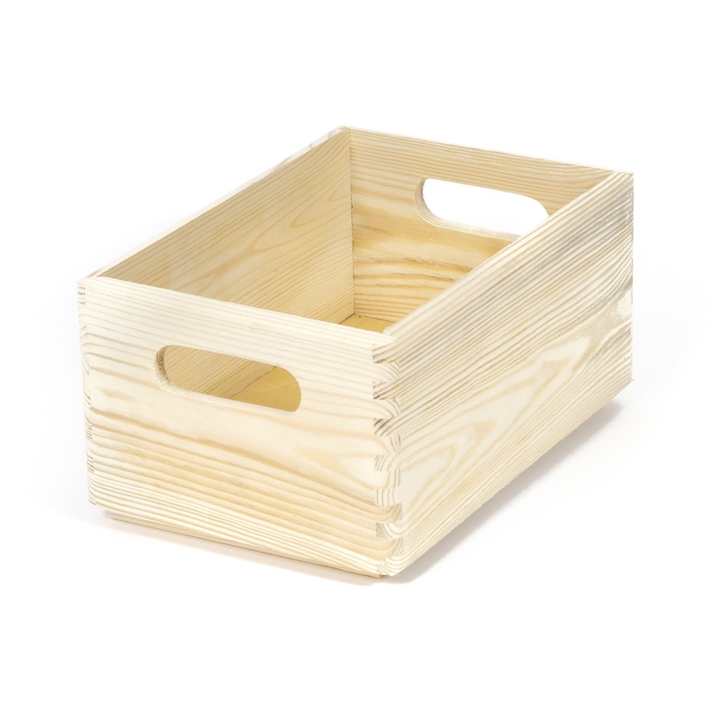 WOOD BOX CESTA LEGNO 30X20X14