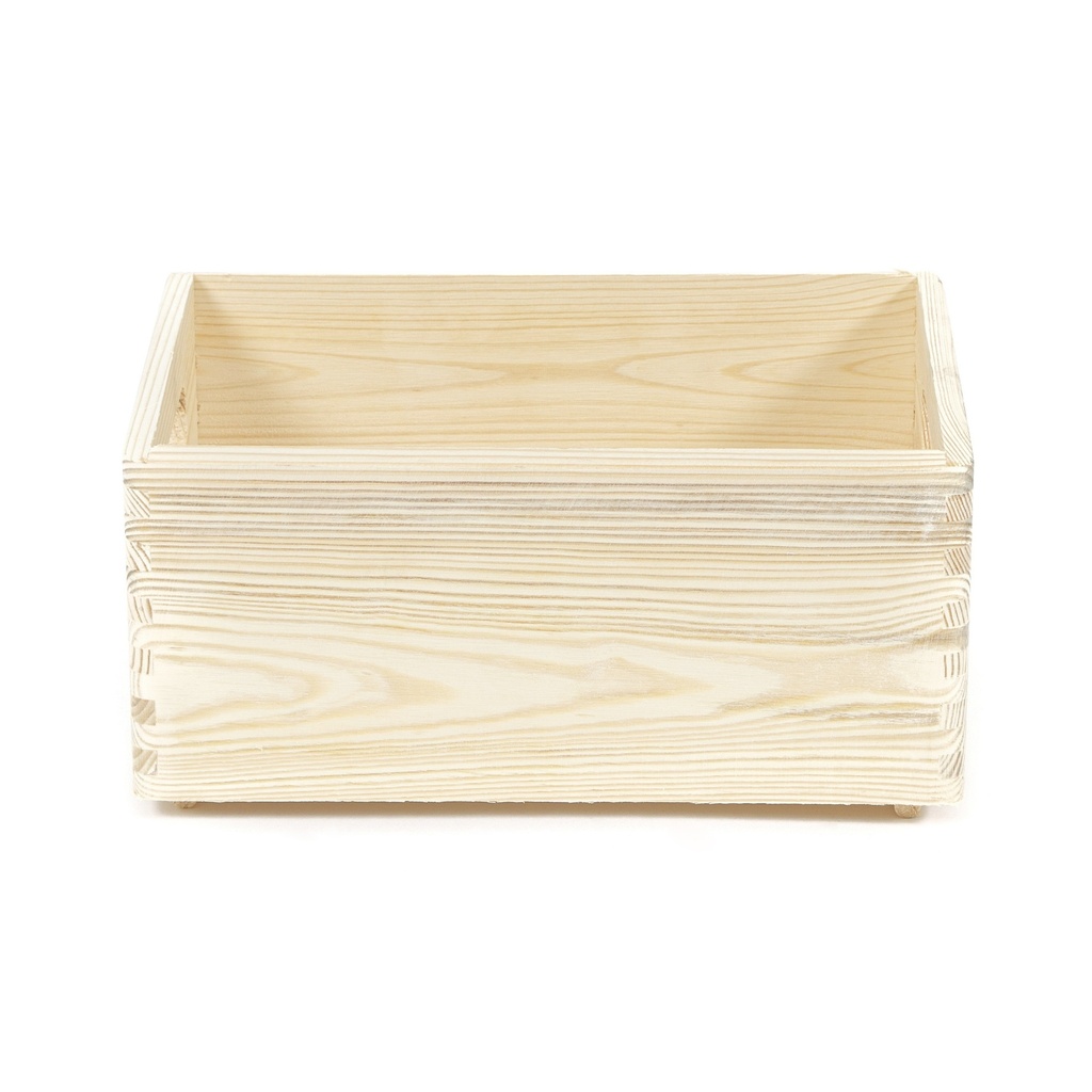 WOOD BOX CESTA LEGNO 30X20X14