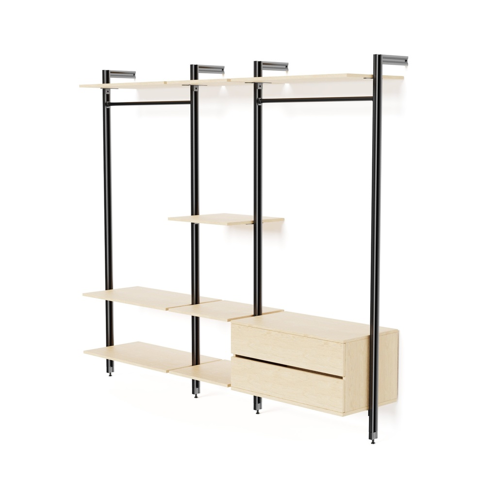 PROJECT KIT GUARDAROBA 245CM INDUSTRIAL