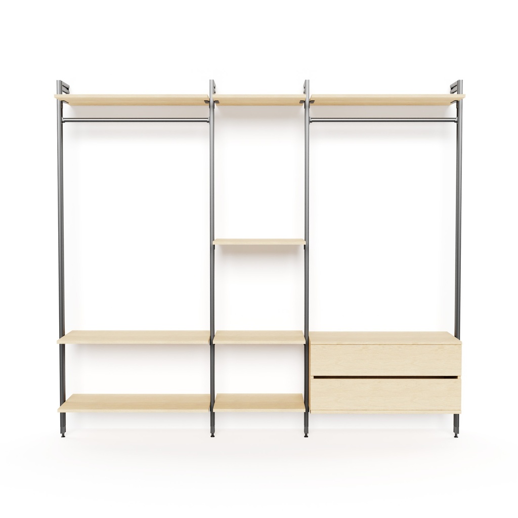 PROJECT KIT GUARDAROBA 245CM INDUSTRIAL