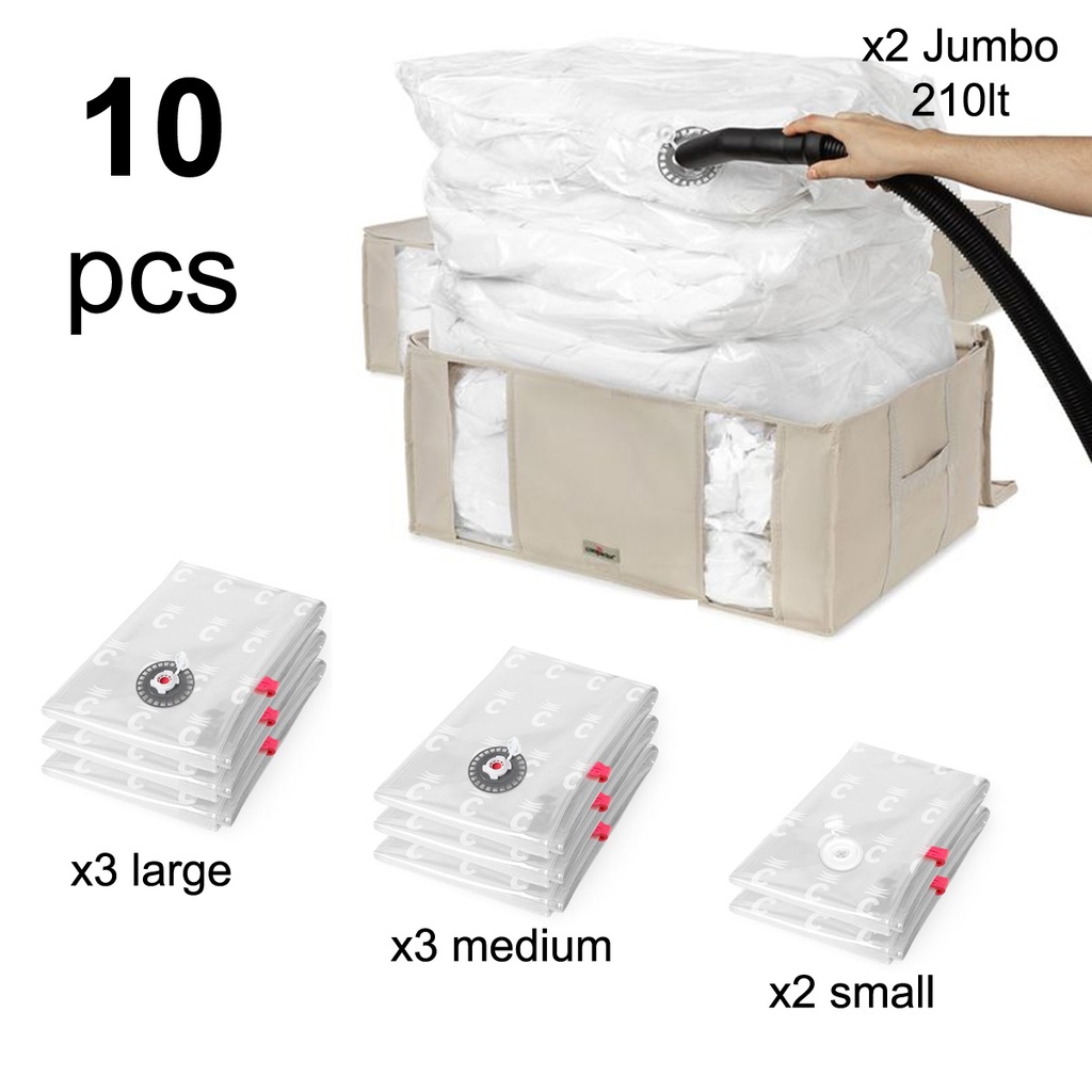 COMPACTOR KING SET 10 PEZZI BIANCO