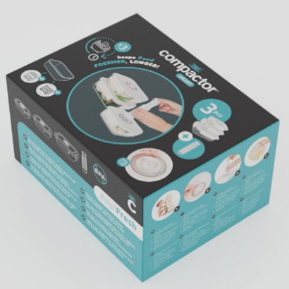 ASPIFRESH SET 3 CONTENITORI SOTTOVUOTO ALIMENTI IN VETRO CON POMPA MANUALE