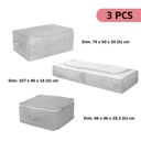 BOSTON SET 3 CUSTODIE COPERTE: 70X50X30H + 107X46X16H + 46X46X20,5H CM.