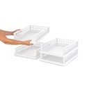 SLIDER SCAFFALE MIDI 4 RIPIANI BIANCO DIM. 340X450X115mm