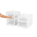 SLIDER SCAFFALE MAXI 4 RIPIANI BIANCO DIM. 340X450X180mm.