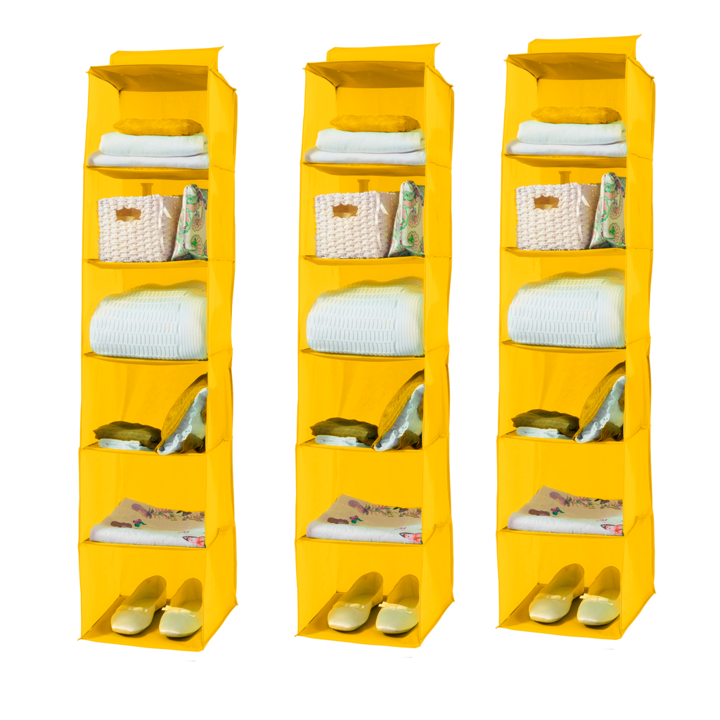 COLOR SET 3 PORTATUTTO VERTIC. 6 RIPIANI GIALLO