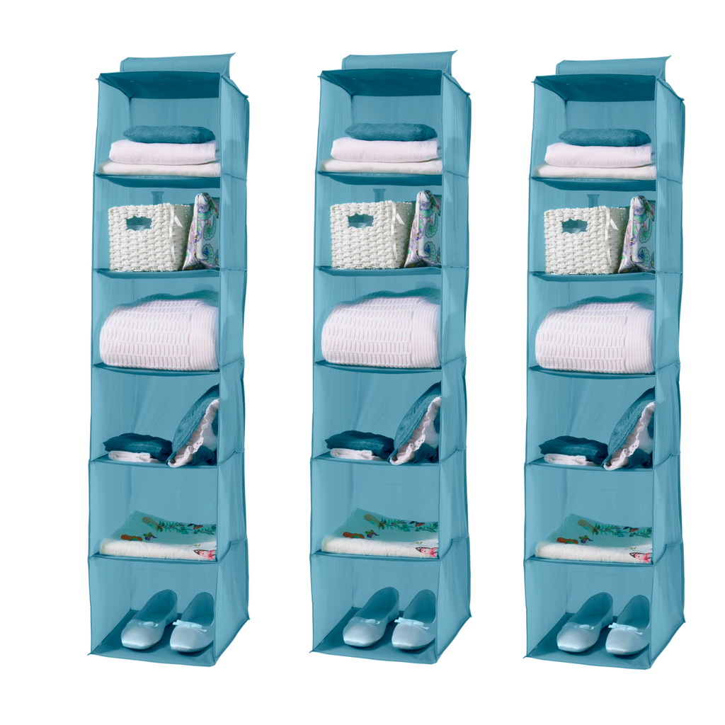 COLOR SET 3 PORTATUTTO VERTIC. 6 RIPIANI AZZURRO
