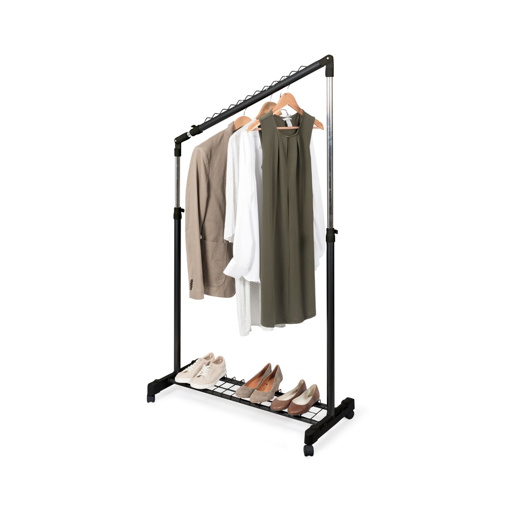 TILTABLE CLOTHES RACK. BLACK COLOR