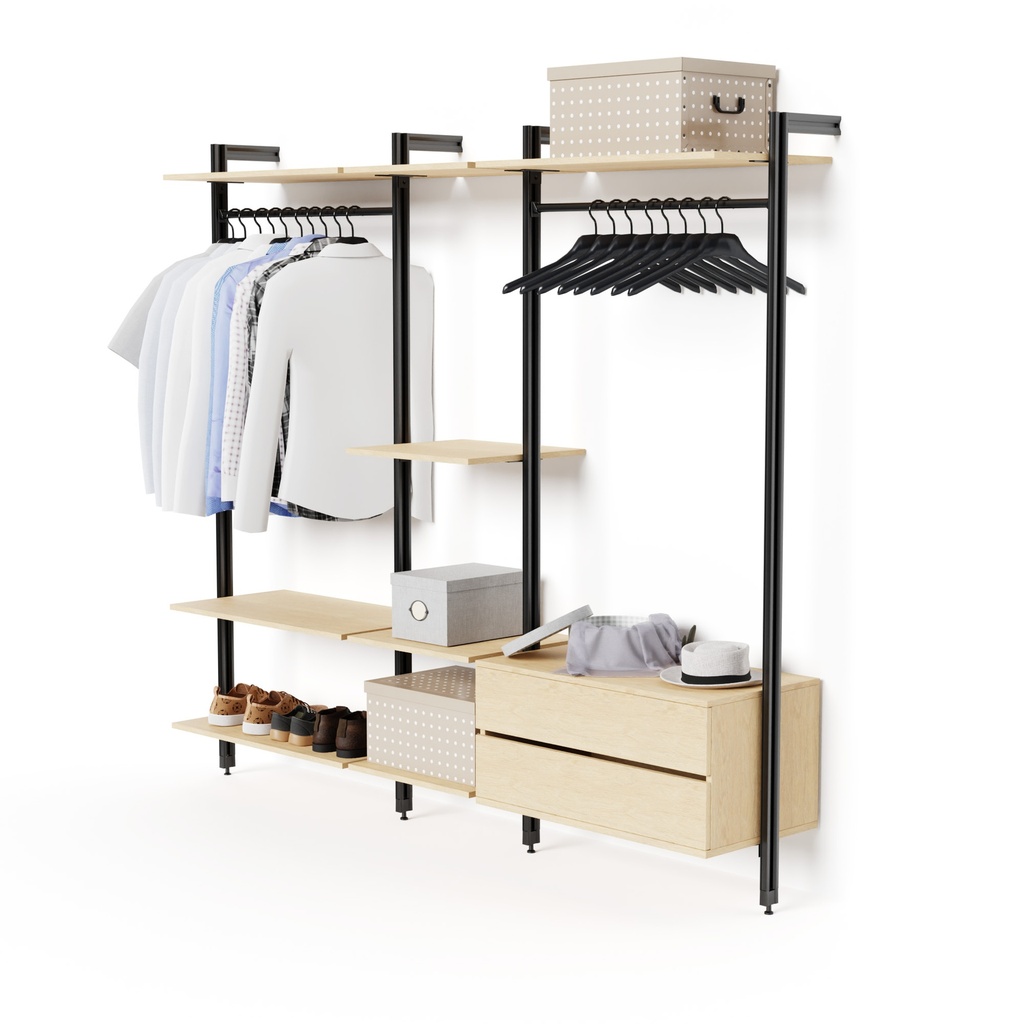 PROJECT KIT GUARDAROBA 245CM INDUSTRIAL