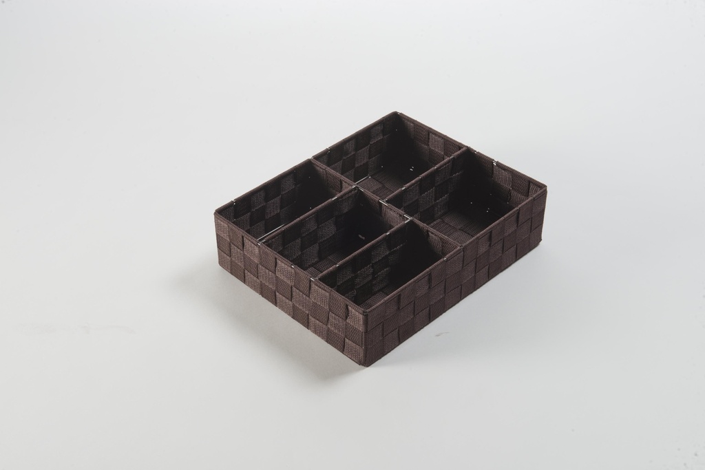 CESTO 5 SCOMPARTI TESSUTO CIOC