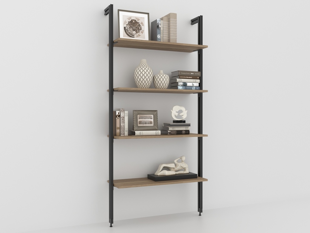PROJECT KIT SCAFFALE 4 RIPIANI 90X33 CM INDUSTRIAL