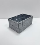 STAN PEARL GREY ORGANIZER M 18X12X7H. CM.