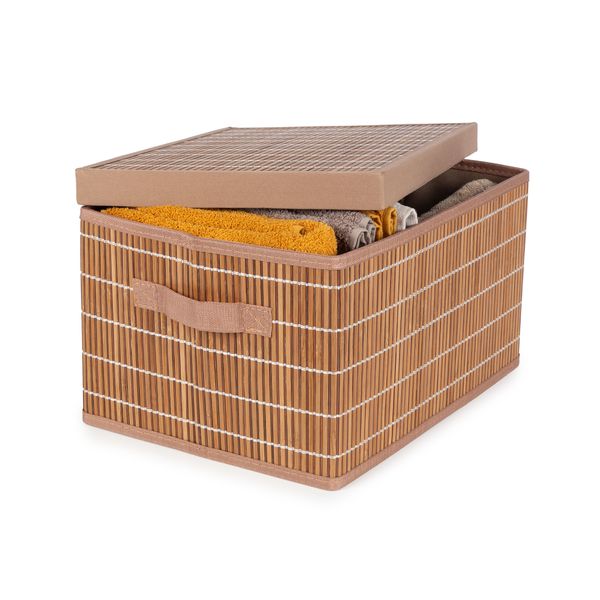 NAGO SCATOLA IN BAMBU' CON COPERCHIO, M