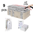 COMPACTOR SET 9 PCS DUNE + LAVENDER BAGS