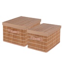 COMPACTOR SET 2 SCATOLE BAMBOO CON COPERCHIO