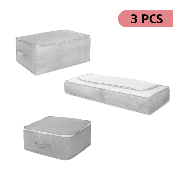 BOSTON SET 3 CUSTODIE COPERTE: 70X50X30H + 107X46X16H + 46X46X20,5H CM.