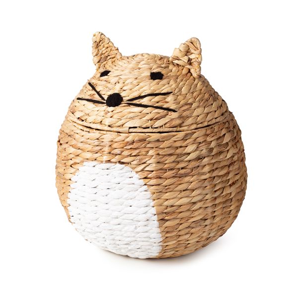 NOAH BASKET "CAT" DESIGN, LARGE 40x40x27/38/43 (H) CM.