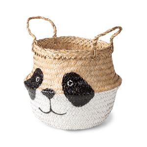 BELLY BASKET "PANDA" DESIGN , S 25X25X24 (H) CM.