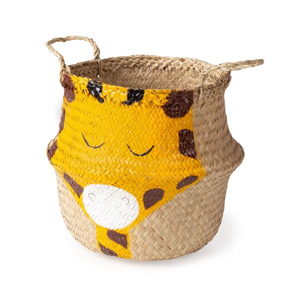 BELLY BASKET  "GIRAFE" DESIGN, M 30X30X28 (H) CM