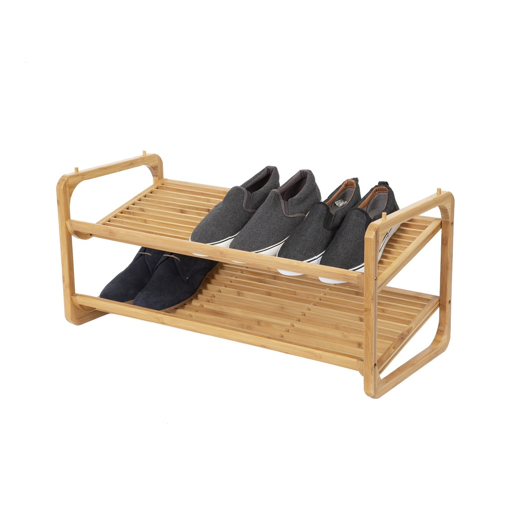 BAMBOO  -  STACKABLE SHOE RACK 75X33X34CM