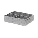 TEX CESTO 3 SCOMPARTI GRIGIO