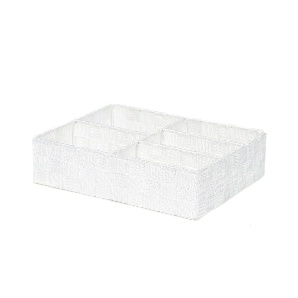 TEX CESTO 5 SCOMPARTI BIANCO