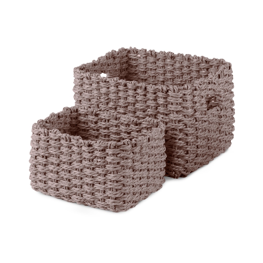 LISOU SET 2 CESTINI IN CARTA COLOR GRIGIO