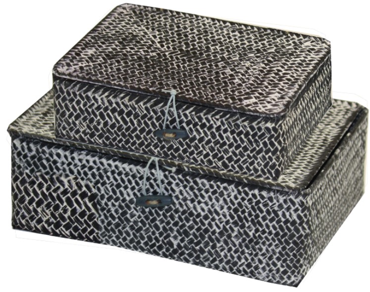 MACAO SET 2 CESTI ANTRACITE