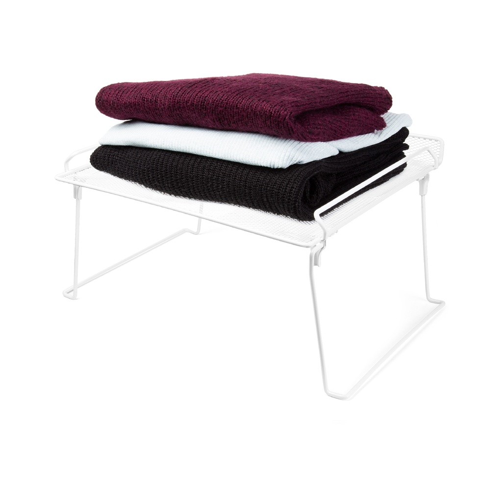 XTEND STACKABLE WHITE METAL SHELF. MEDIUM SIZE