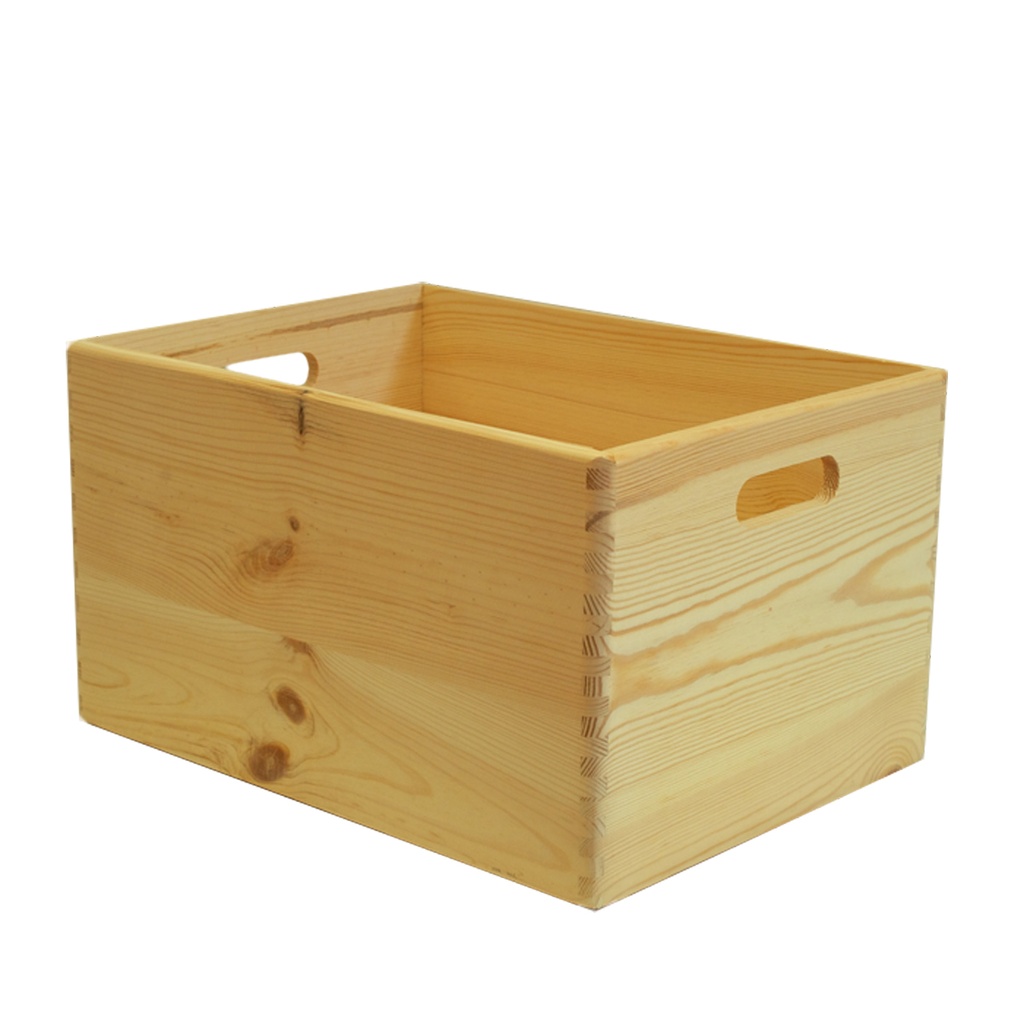 WOOD BOX CESTA LEGNO 60X40X23