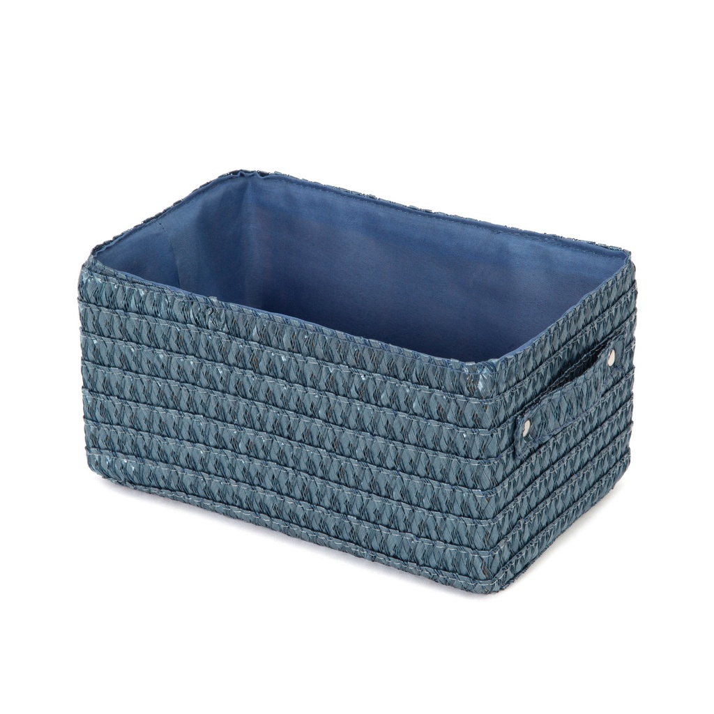 LILOU  BLUE BASKET  23X15XH12