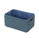 LILOU  BLUE BASKET  23X15XH12