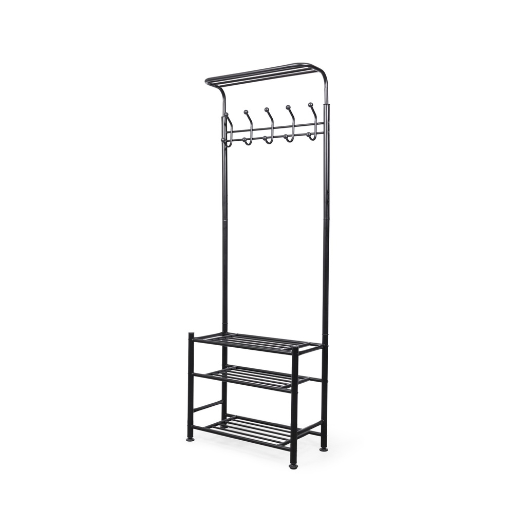 WELCOME METAL COAT HANGER BLACK COLOR